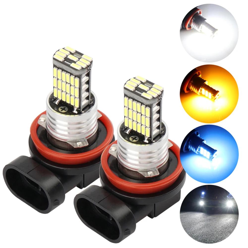 2pcs H7 Led Fog Light H8 H11 Led Fog Lamp 9005 9006 Led H1 H3 LED Car Running Lights Drl Daytime Running Lights Siganl Lamp 12V