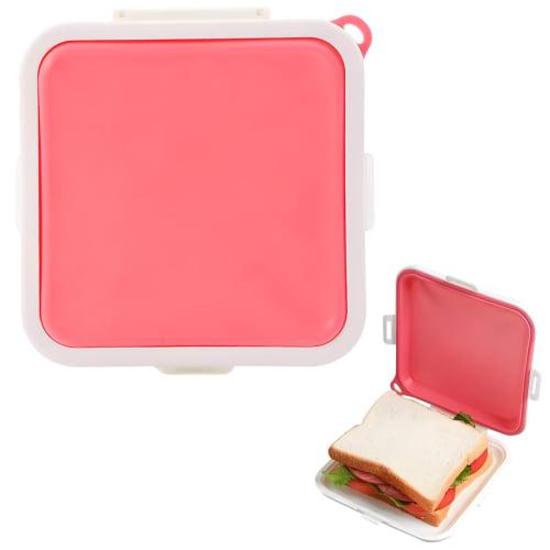 

Liroyal Portable Sandwich Case, Fits Sandwiches, Lunch Boxes, and Bread, Microwave Cooking, Reusable Food Storage Container, Heat-Safe, Keeps Food Fre