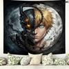 Chainsaw Man Wall Tapestry Aesthetic Wall Hanging Printed Fabric Blanket Decorative Tapestries For Bedroom Living Room Home Decor