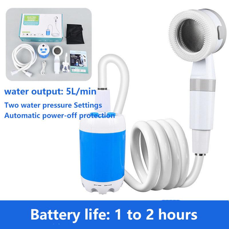 Portable Shower  Indoor and Outdoor Bathing Wonders USB Rechargeable Water Pump  Bathing Wonder  for Dormitory