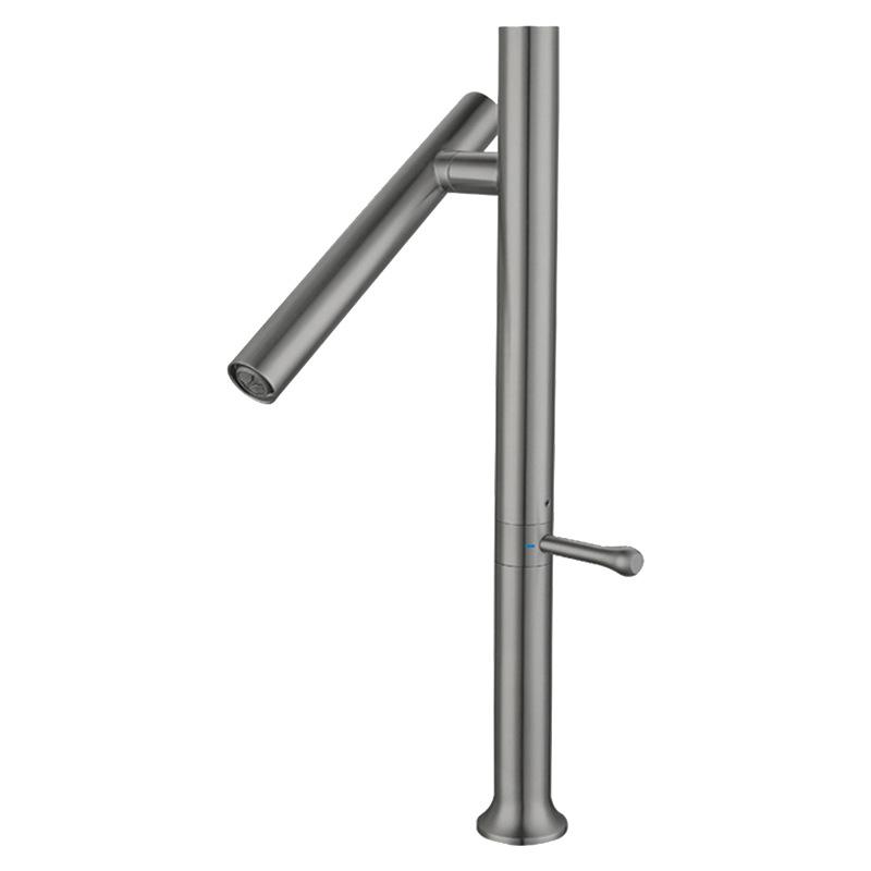 Rubinetto per Lavello da Cucina Acciaio Inossidabile 304 Miscelatore Acqua Fredda e Calda Monocomando Rotazione 360° Cartuccia Ceramica