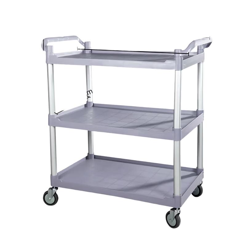 Commercial 3-Tier Plastic Utility and Serving Cart