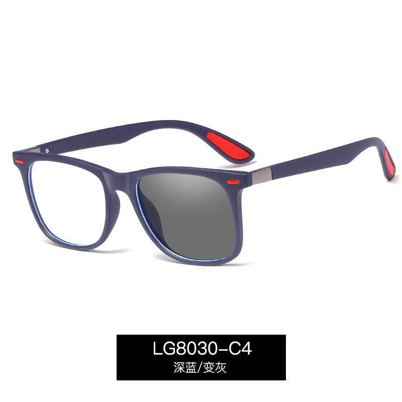 Photochromic TR90 Anti Blue Light Glasses for Men UV400 Protection Fashionable Driving Eyewear Optical Prescription Frame