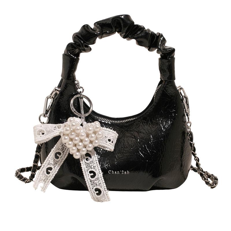Simple niche portable shell bag women's 2025 summer new high-end chain letter messenger bag