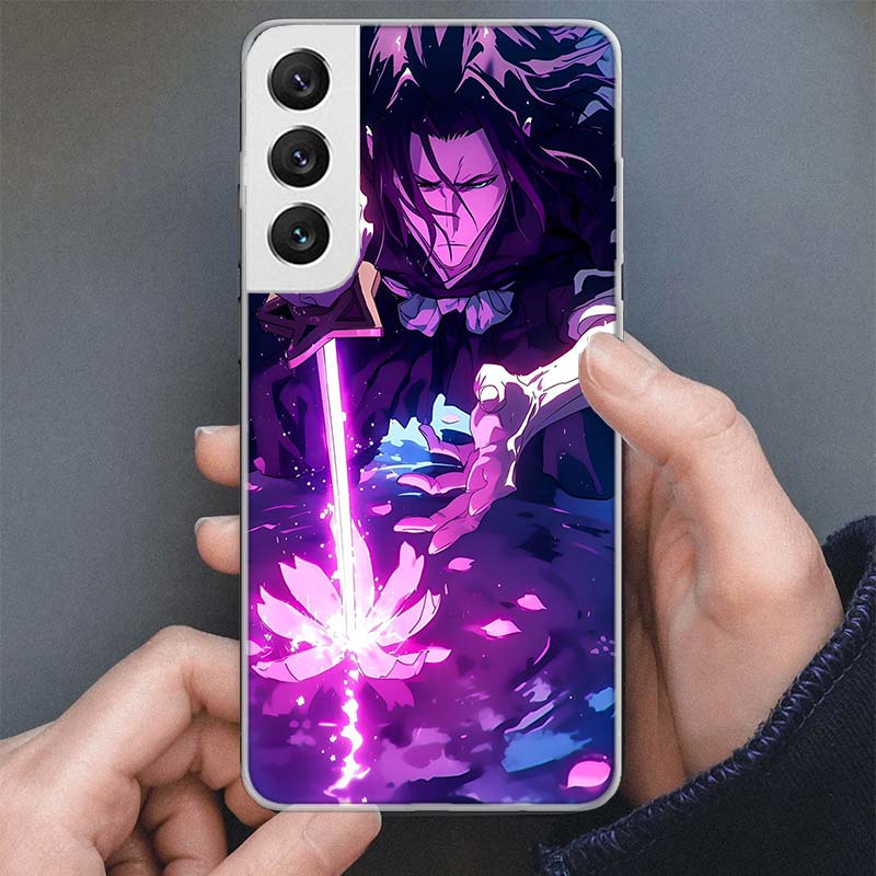 Bleach Kuchiki Byakuya Phone Case For Samsung Galaxy S25 S24 S23 S22 Ultra S21 S20 FE S10 Plus S10E + S25U Soft Cover Shell