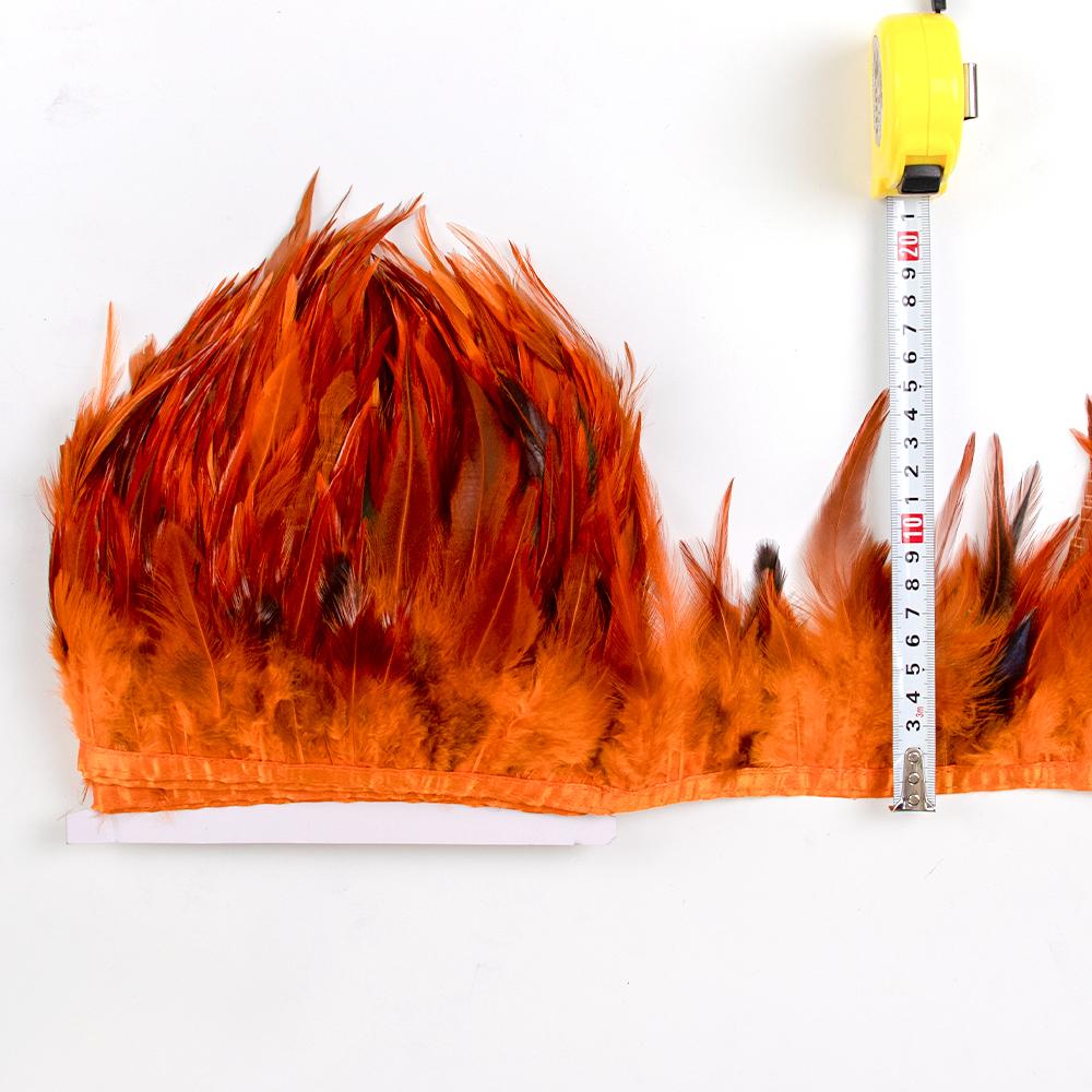 10 Meter 14 Coloful Chicken Feather Trim Fringe Diy Party Skirt Crafts Top Quality Pheasant Feathers For Sewing In Dress Decor