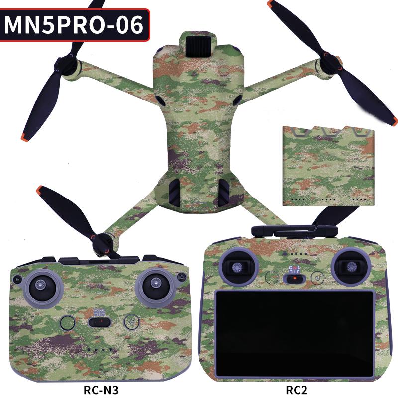 Decorative Sticker Kit for DJI Mini 5 Pro Waterproof Anti-Scratch Skin for Drone, Controller & Battery Manager