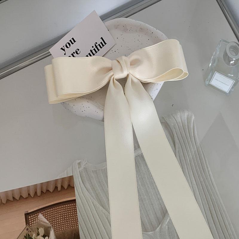New Fashion Oversized Bowknot Hairpin for Woman Girls Ballet Style Ribbon Spring Clip Headwear Hair Accessories