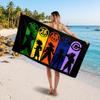 Dragon Ball Printed Swim Towel, Portable Water Absorbent Towel for Beach Camping Daily Bathroom Use
