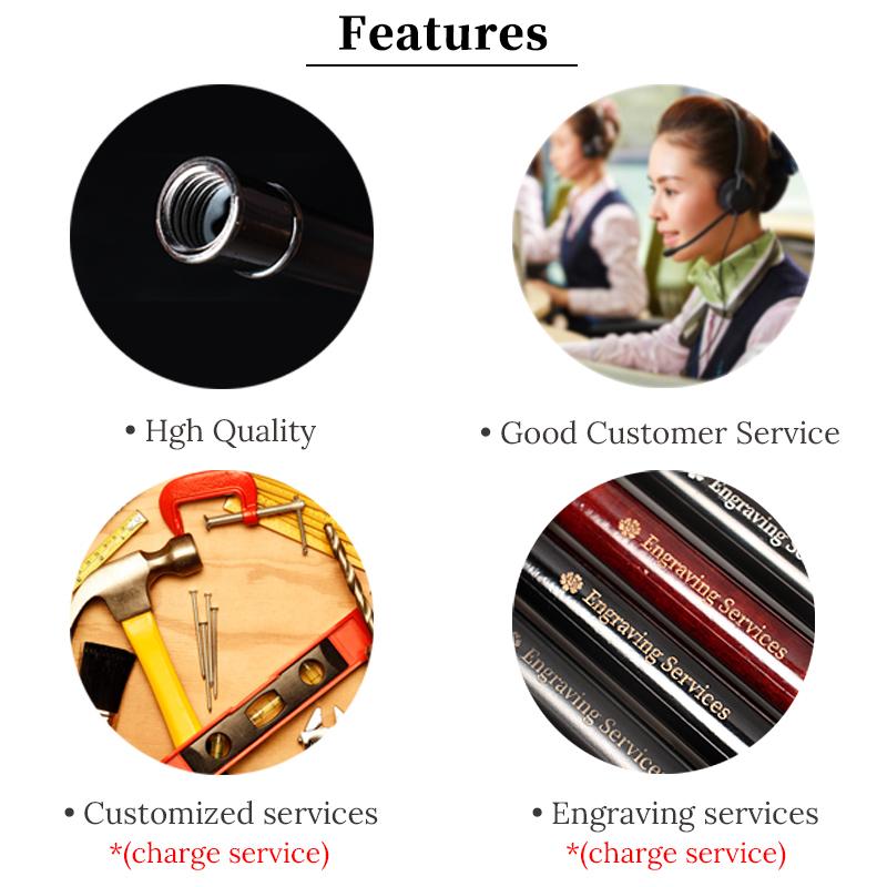 Gold With Black Luxury Pattern Straight Handle Walking Stick For Man Fashionable Canes Woman Detachable Cosplay Party Sticks