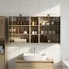 Bathroom Cabinet Set 3 Pcs 106 X 16 X 62.5 Cm Engineered Wood