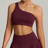 Reggiseno Sportivo Monospalla: Gilet Sexy, Antiurto, ad Alta Elasticità per Yoga e Fitness