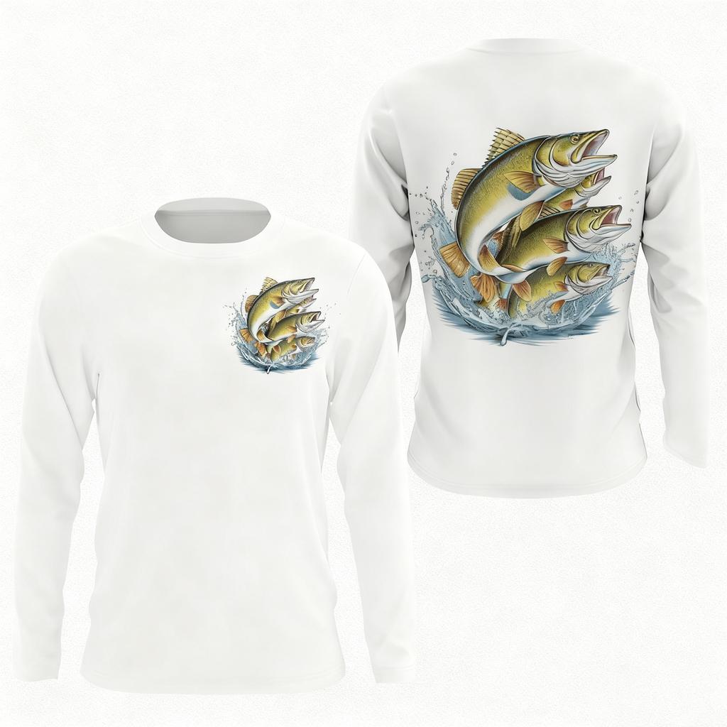 FishingT-Shirts 3D Pinting Fishing Apparel Breathable T-Shirt Long Sleeve Summer Outdoor Sports O-neck Fishing Shirts
