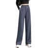 Premium casual pants women's spring and summer new straight loose solid color wide-leg trousers