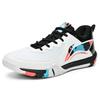 Li Ning Saga 2 Lite Cushioning Slip Resistant Abrasion Resistant Low top Badminton Shoes Unisex White AYTT003-2