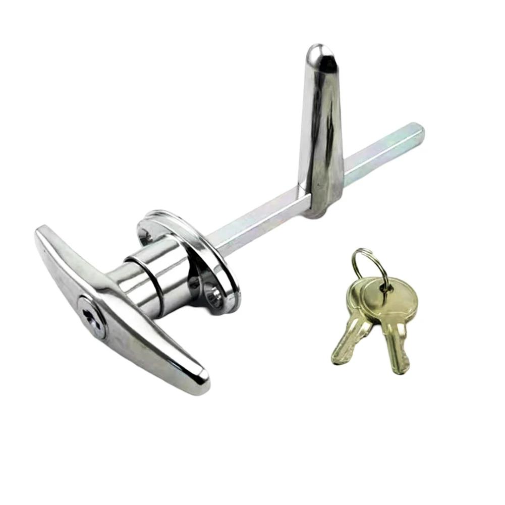 T-Shaped Handle Lock Garage Door Lock Zinc Alloy Anti-theft Lock For Caravan Garage Shed Campervan Cabinet Furniture Hardware