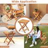 Foldable Small Household Table, Simple Elegant Coffee & Dining Table for Living Room, Small Apartment and Rental House