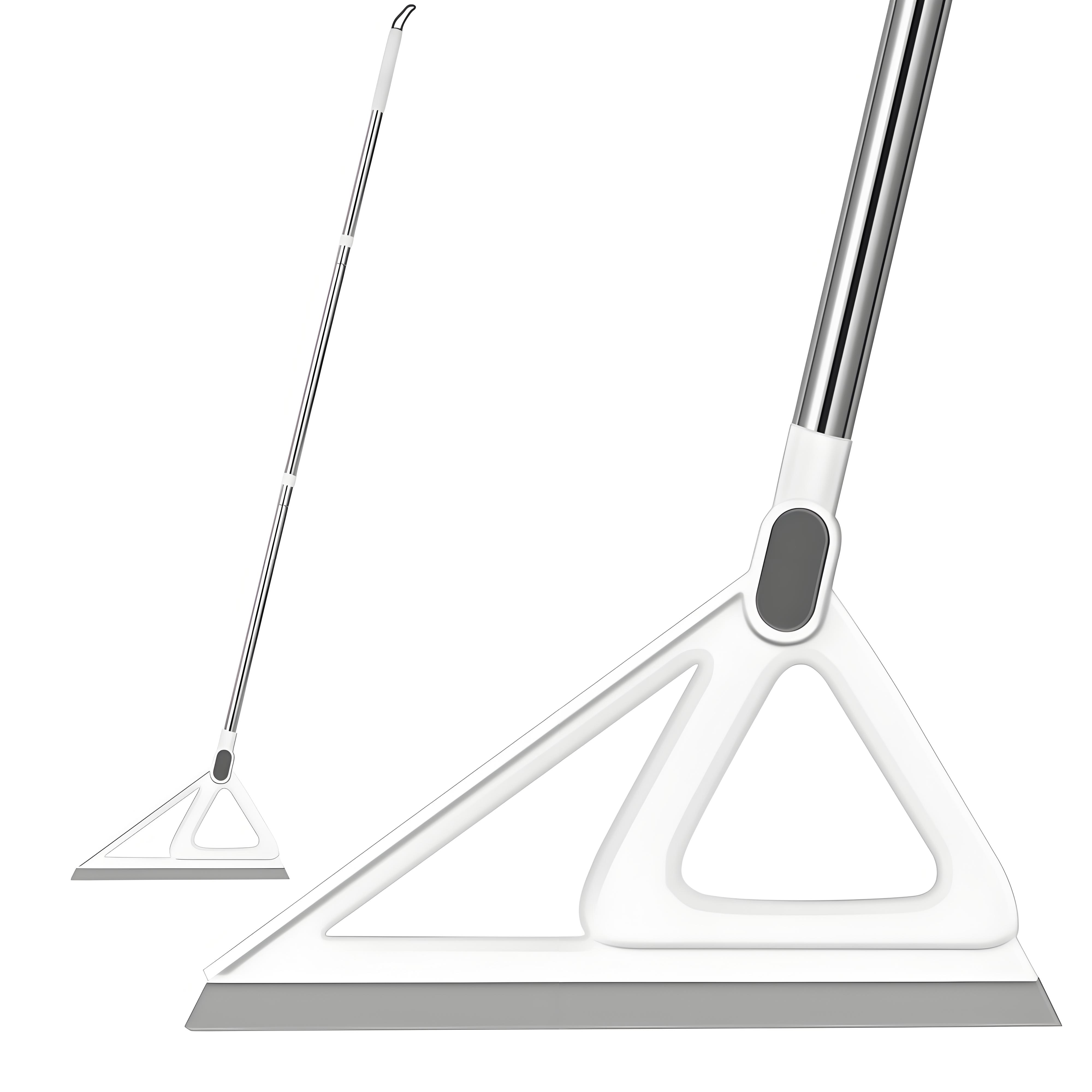 

Magic Silicone Squeegee Broom | 2-in-1 Floor & Glass Cleaner | Quick-Dry Streak-Free for Bathroom Kitchen Floors светло-серый