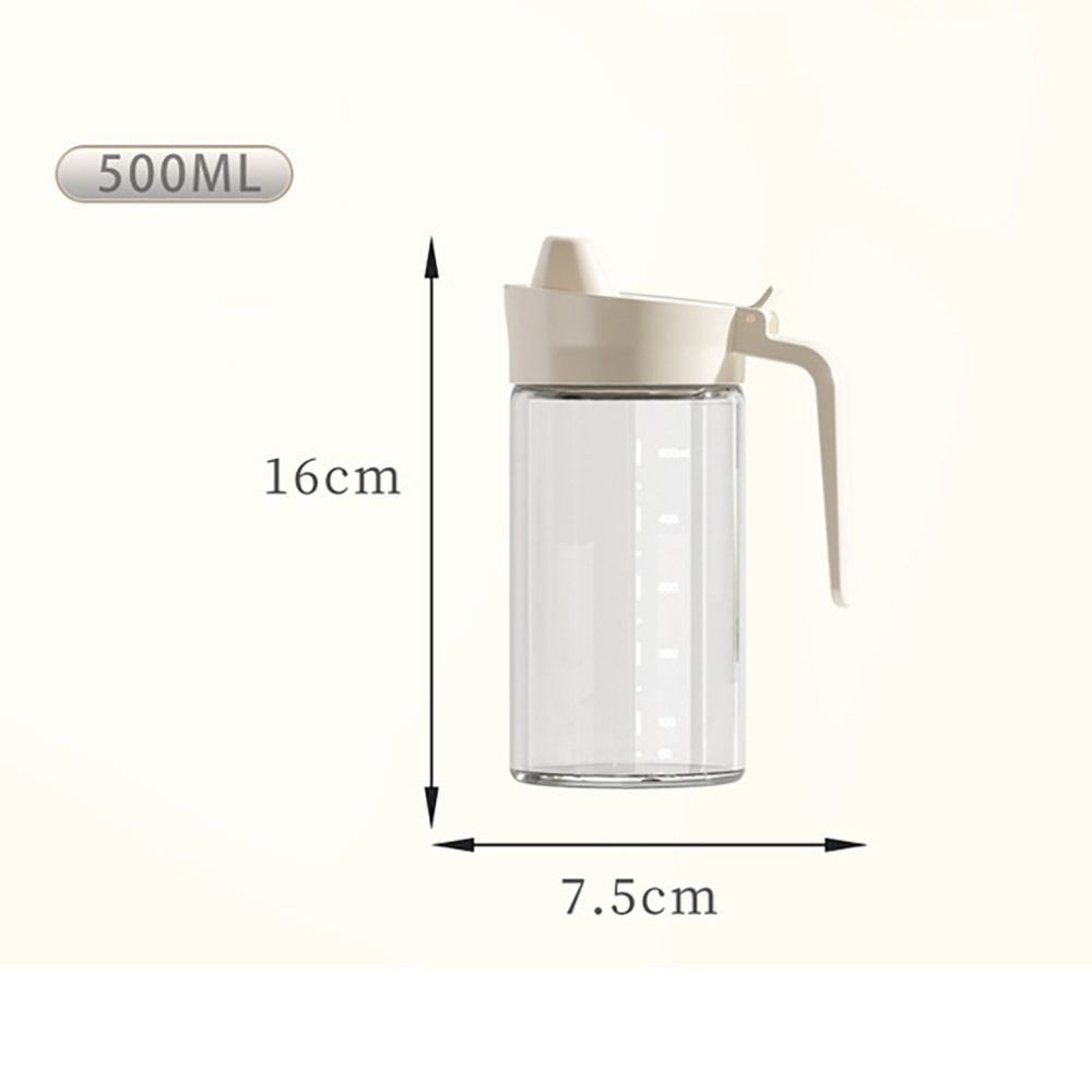 Curved Handle Glass Oil Dispenser 500ML Oil Bottle New Seasoning bottle Restaurant