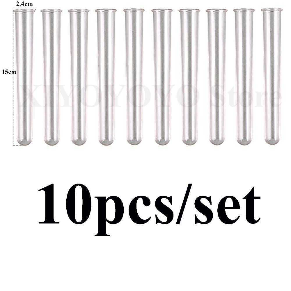 5pcs Plant Incubator for Hydroponic Flower Concrete Cement Plaster Resin Pot Clear Plastic Test Tubes Pot DIY Craft Making Tools