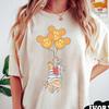 Comfort Colors Vintage Winnie The Pooh Halloween Shirt, Retro Pooh Balloon Spooky Tee, Disney Halloween Party Shirt, Cute Spooky Season Top