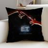 Cushion Cover Cushion Cover Pillowcase, Anti-Mite Invisible Zipper, Linen Sofa Cushion E-E.T. The Extra-Terrestrial