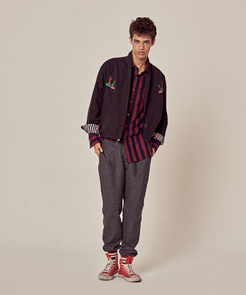 UNTAGE Utp-Fp06 Wool Jogger Slacks [Charcoal(Man)]