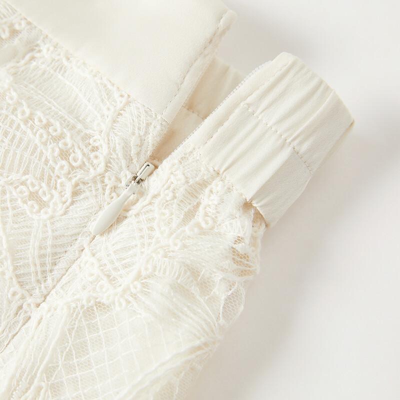 Anna Co. Soft Light Lace A-Line Skirt