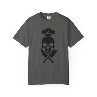 Chef Totenkopf Grafik T-Shirt, Unisex Kochhemd, Foodie Geschenk