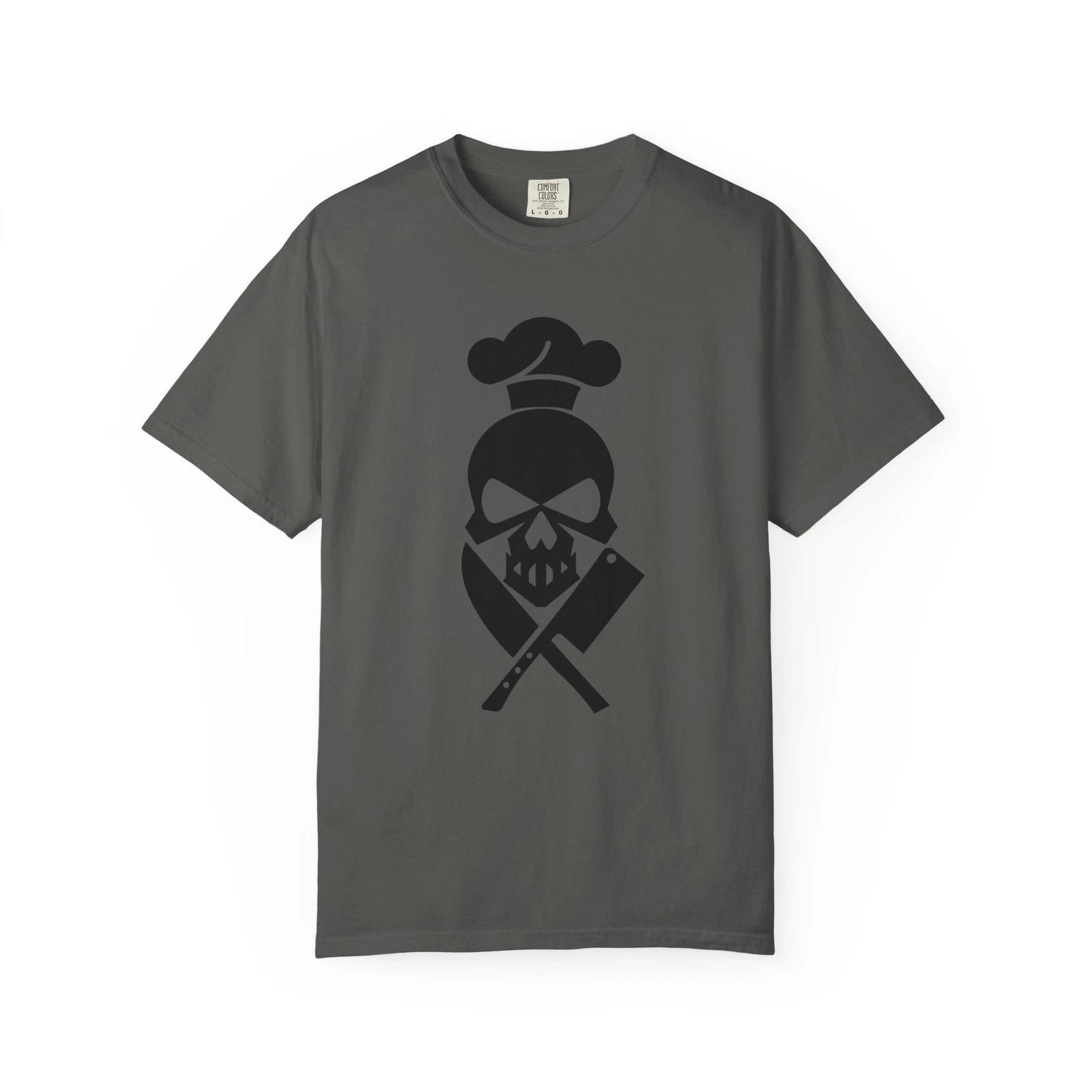 Chef Skull Graphic T-Shirt, Unisex Cooking Shirt, Foodie Gift S
