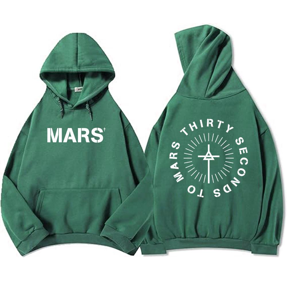 Thirty Seconds To Mars Hoodies Long Sleeve Fashion Hooded Sweatshirts Casual Rock Unisex Streetwear Mens