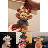 Adorable Plush Keychain Doll Bag For Birthdays Soft Mouse Style Cute Accessory