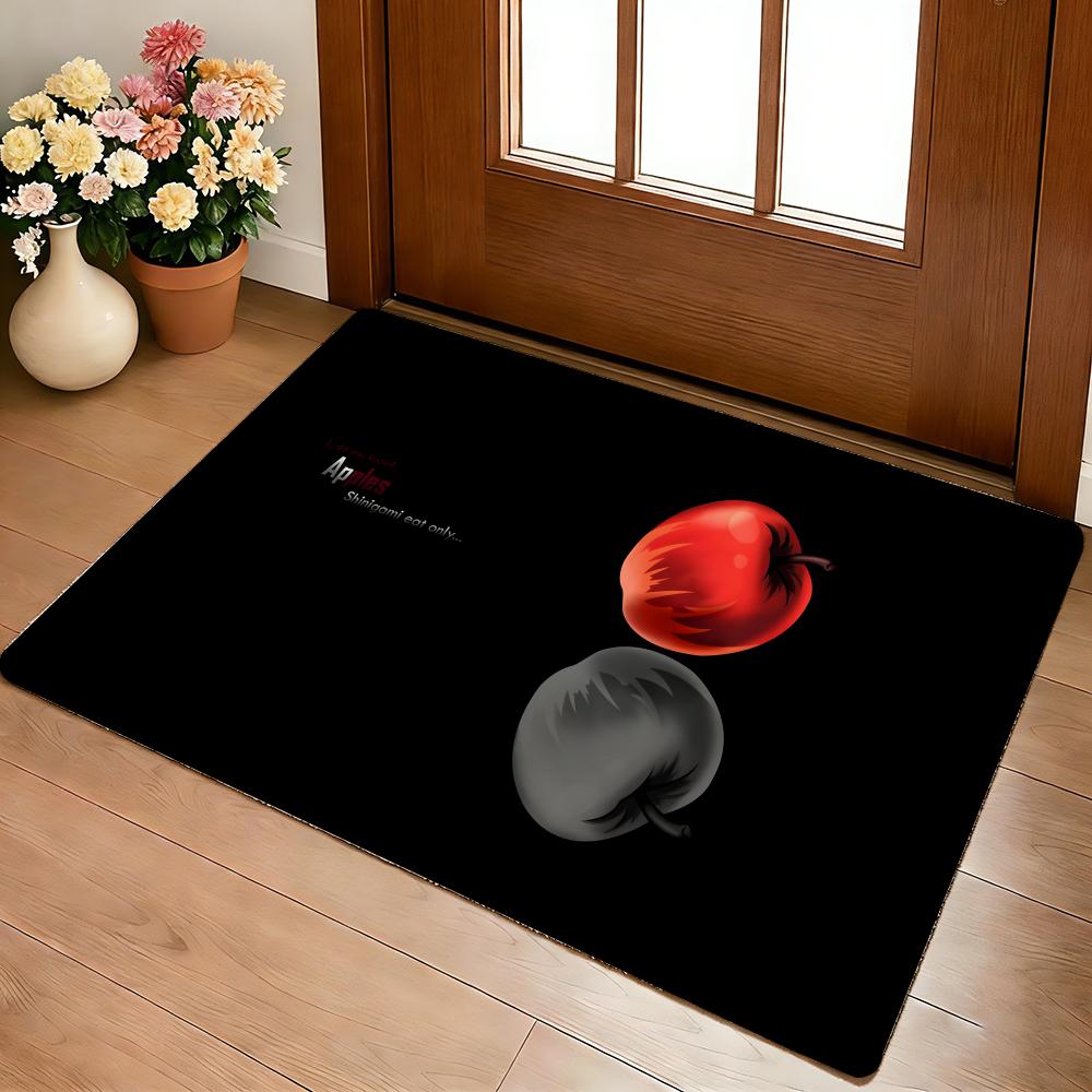 Hot Anime D-Death N-Note Floor Mat Cozy Flannel Soft Thick Non-Slip Mat For Living Room Bedroom Kitchen Decor Rugs