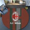 Associazione Calcio Milan Round Area Rug,Carpet Rug for Living Room Bedroom Sofa Playroom Decor,Non-slip Floor Mat