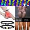 5Pcs Anti Swelling Black Obsidian Anklet Magnetic Therapy Bracelet Adjustable Weight Loss Magnet Anklet for Men Women