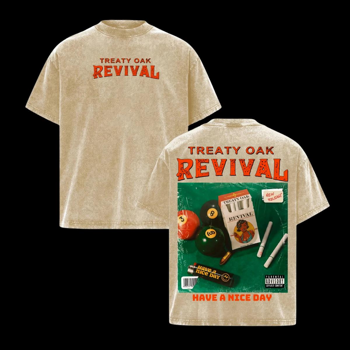 

Treaty Oak Revival Have A Nice Day Shirt Vintage Album Cover Country Rock Band S