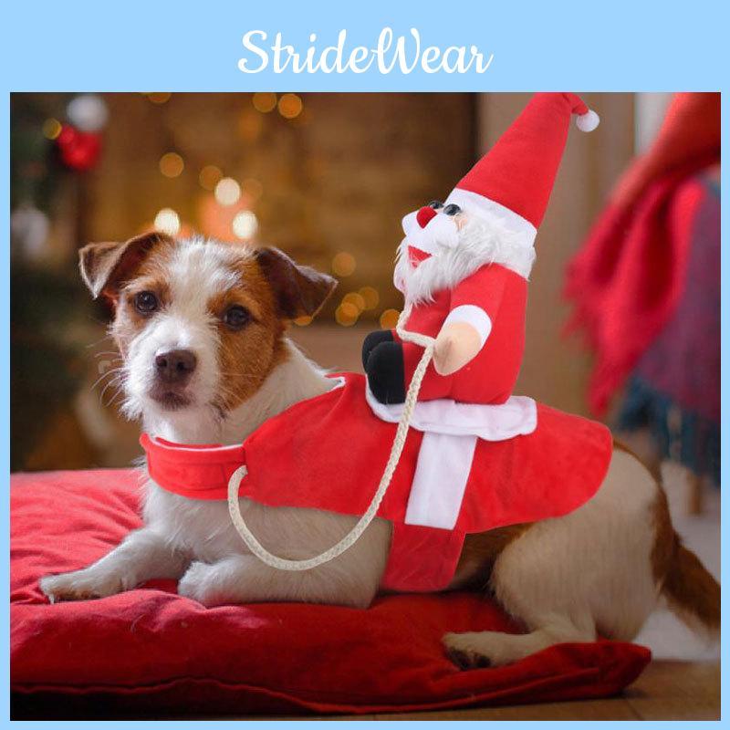 Pet Costume Horse Riding Outfit Transform Your Pet Into A Funny Santa Claus