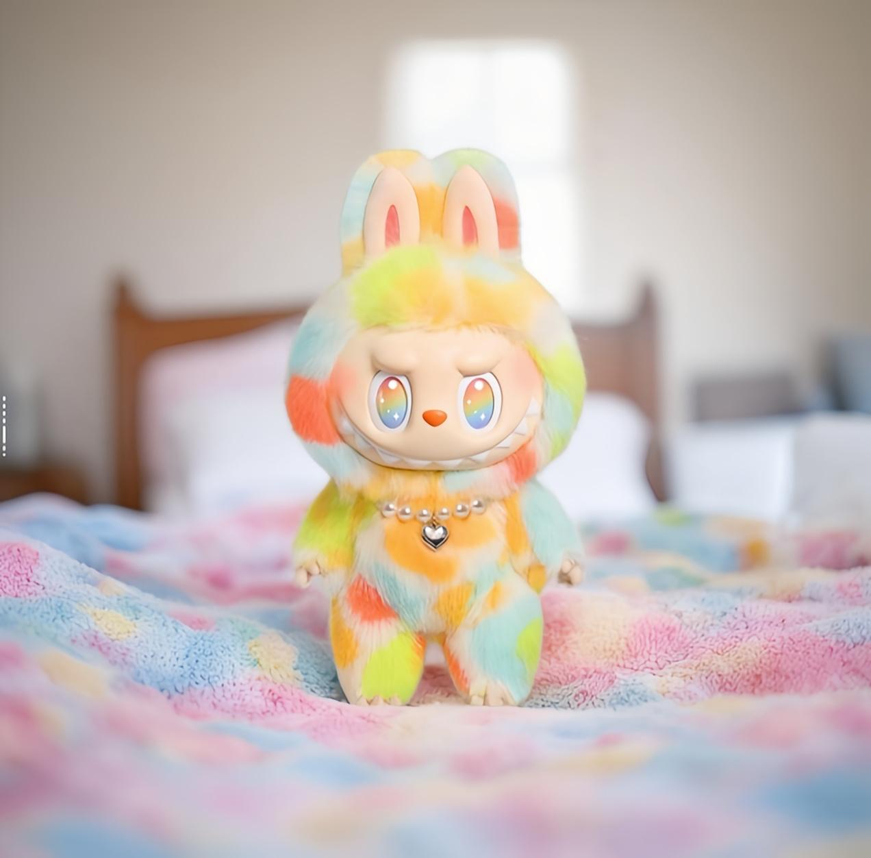 

POP MART Labubu THE MONSTERS «Раскачай Вселенную» Мягкая виниловая плюшевая фигурка 37CM