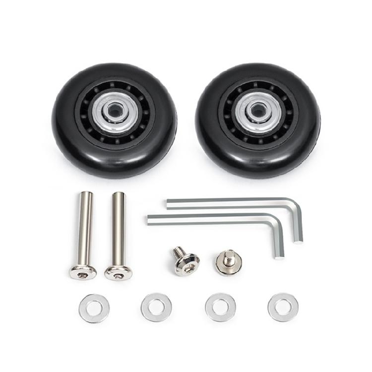 2PCS Plastic Suitcase Replacement Rollers Quiet Wheels Easy Install Assembly Practical Travel Luggage Casters