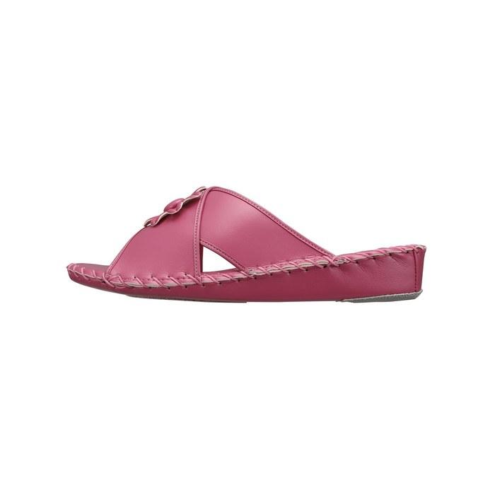 Pansy 9370J Pandie Room Shoes - Made in Japan - Women's - Hand-Knit Footbed - LL - Rose - 24.5-25.0 cm