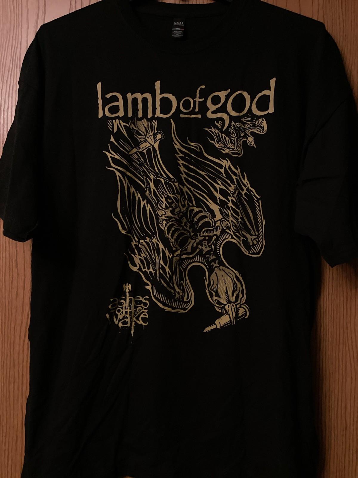 Lamb Of God - “Ashes Of The Wake” - Black Shirt/Graphic Print/XXL/M&O Gold L