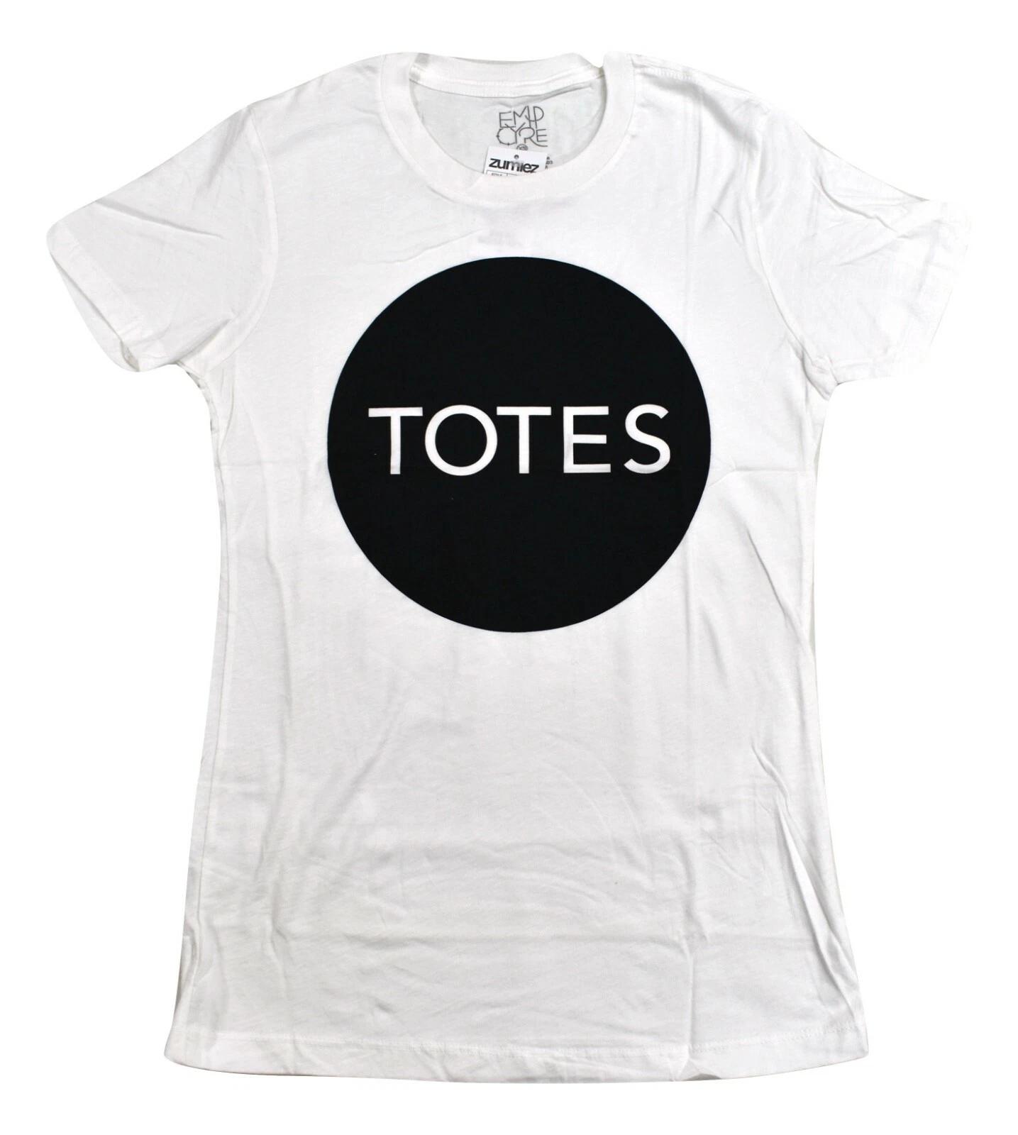 Empyre Womens Totes Black Circle White T-Shirt New XS, L 3XL