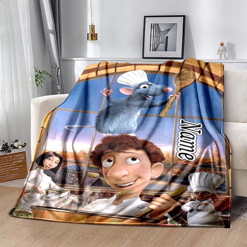 Custom 1pc Rat Chef's Adventure Blanket, Soft And Comfortable Blanket, Casual Warm, Camping Travel Blanket, Birthday Gift Q910231
