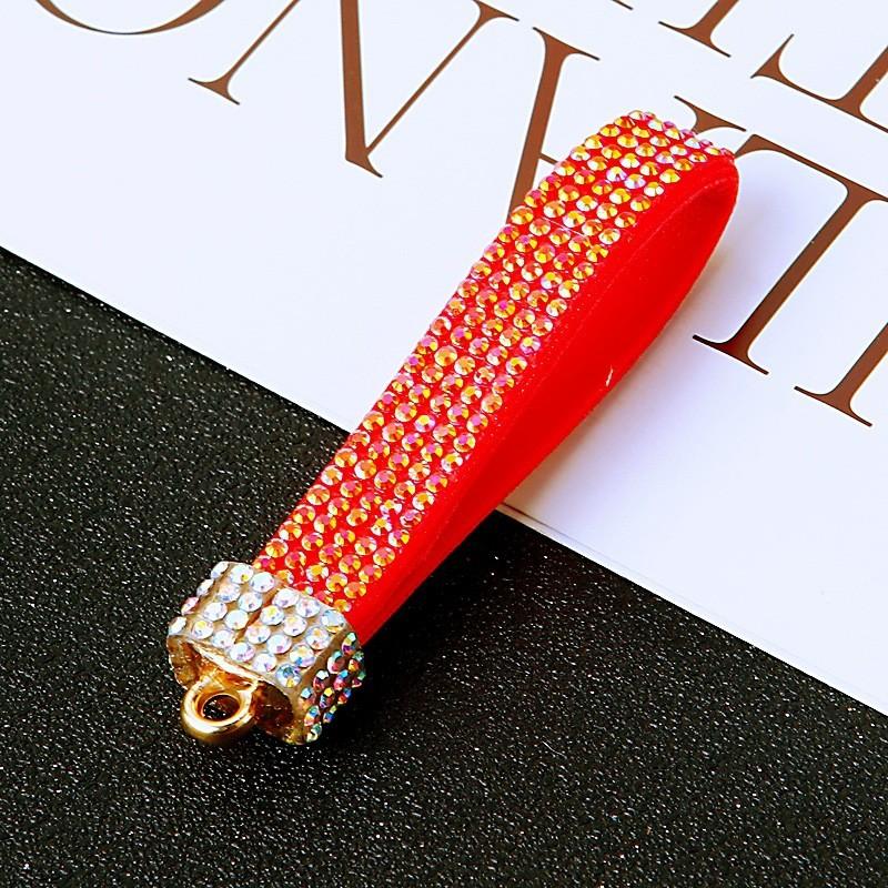 Colored Leather Keychain Rope Pendant Bag Decoration Fashion Gifts Ornament