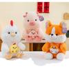 Dog Pig Fox Plush Toy Stuffed Animal Doll Cartoon Decoration Kids Gift Cute