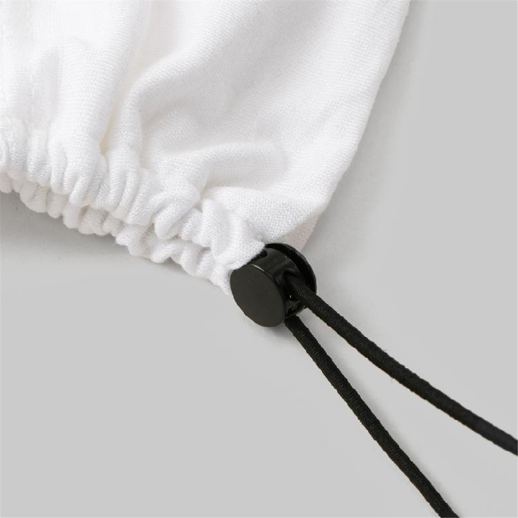 Commuters Friendly Turban Hat Adjustable Drawstring Head Cover Skull Hat for Women Mercerized Cotton Comfortable Headwrap