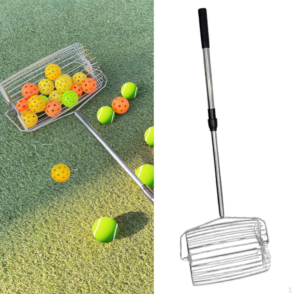 Trichter-Aufnahmewerkzeug, Teleskop-Rollkorb, Leichtgewicht, zum einfachen Aufsammeln von Pickleball