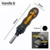Cross Head Screwdriver Bits Set Magnetic Screwdrivers PH00 PH1 PH2 S2 Alloy Steel 1/4" Hex Shank Hand Tools 50/75/100/150mm