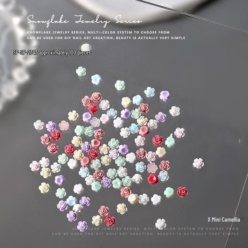 

Набор 3D цветочной смолы Камелия для нейл-арта - 100 мини-цветов