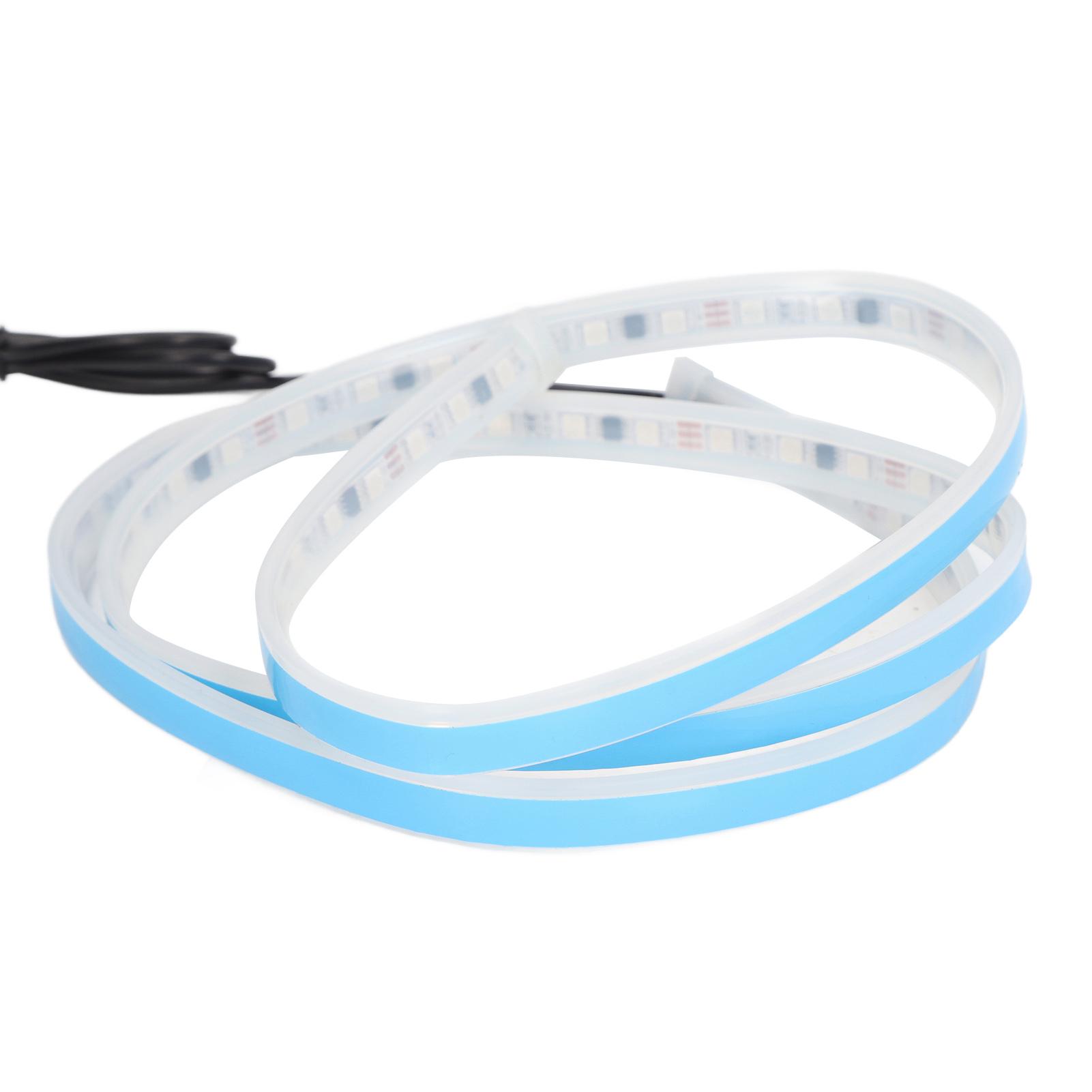 

59in Car Hood Strip Light 5W 12V RGB Remote Control Waterproof Exterior Ambient Lighting Universal